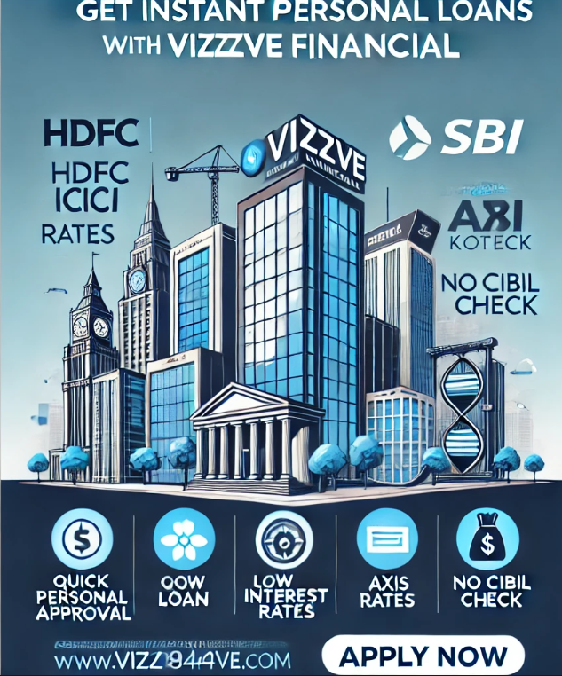 Get Instant Personal Loans in India with Vizzve Financial – Fast Approval & Low Interest Rates